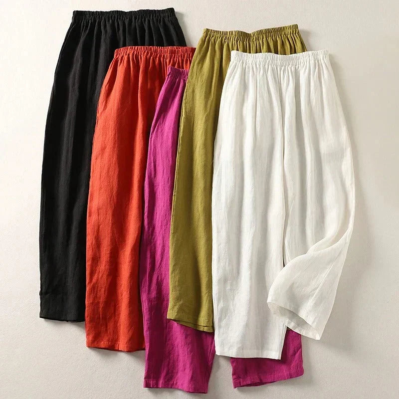 Karina Pack of 5 Lightweight Linen Pants