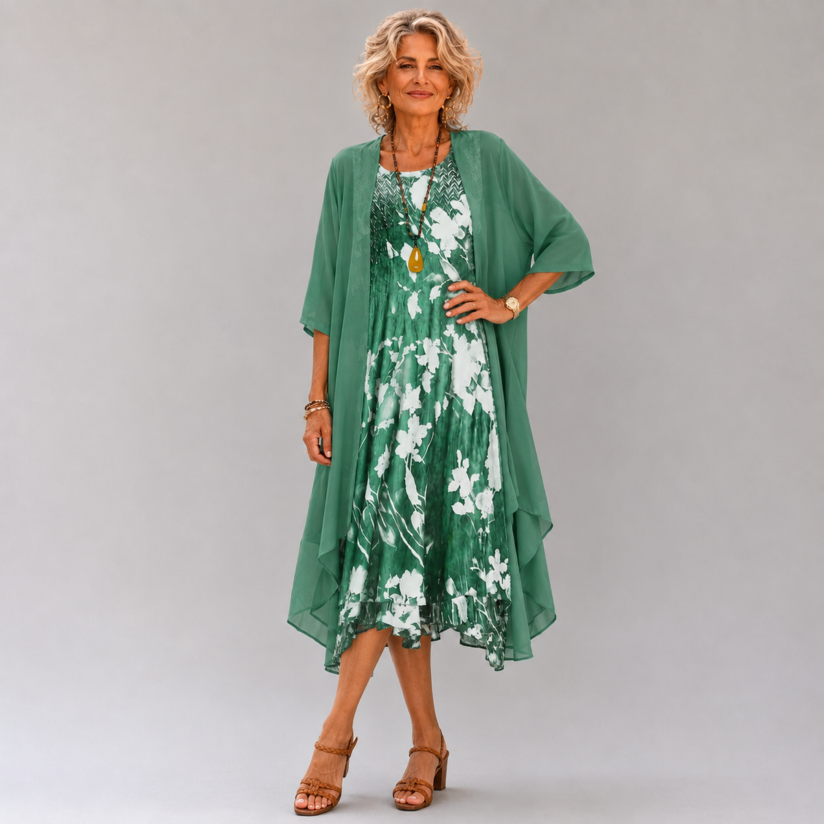 Mariana Floral Cardigan Dress