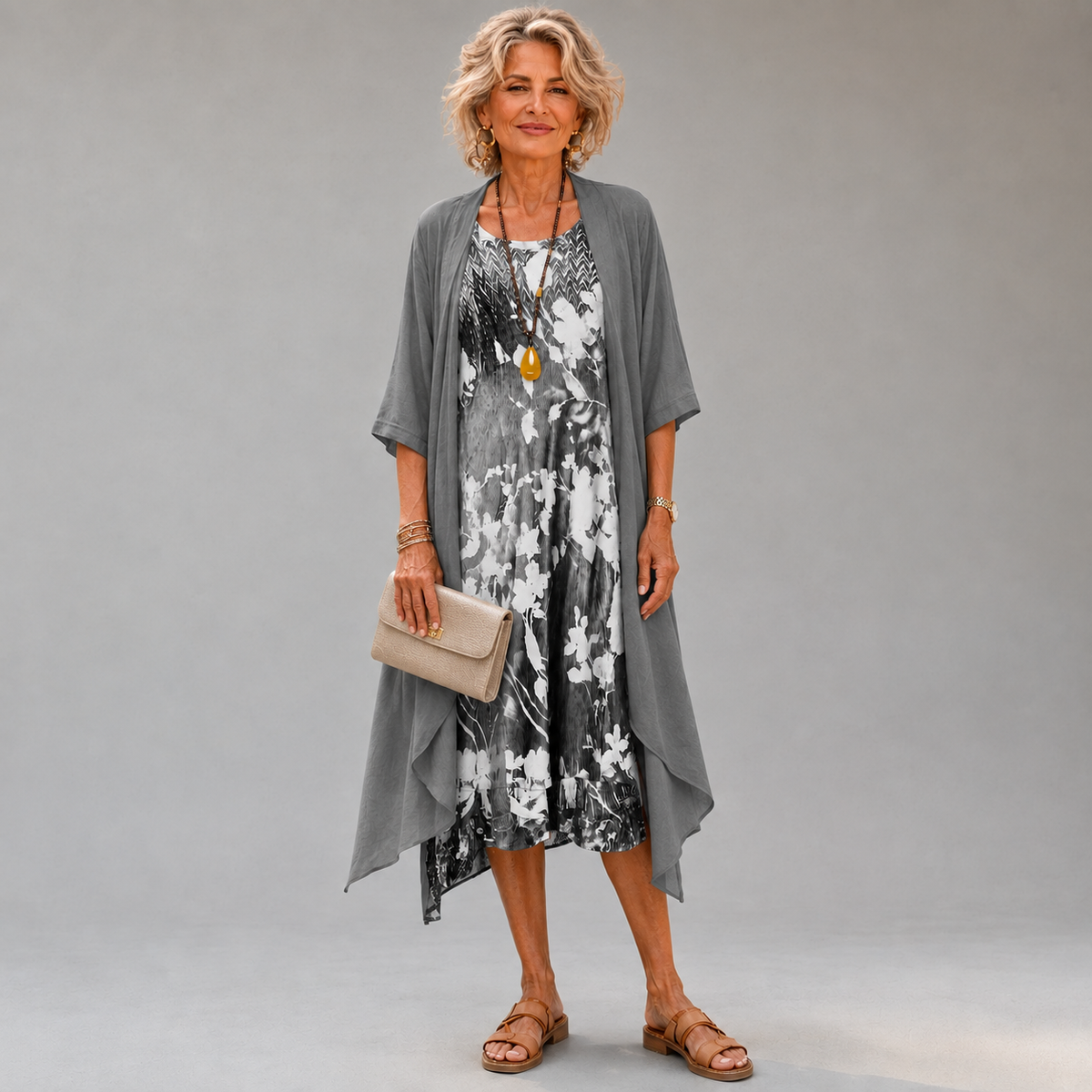 Mariana Floral Cardigan Dress