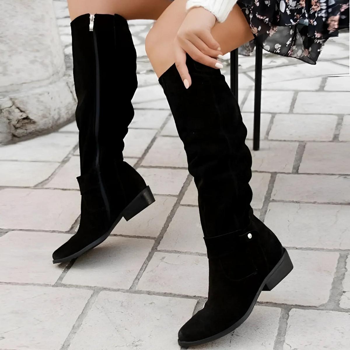 Madeleine Knee-High Suede Boots