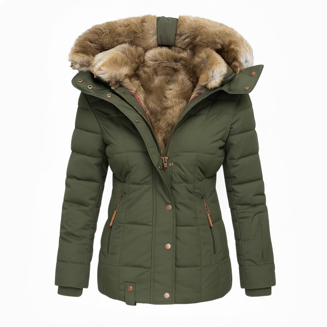 Women’s Hooded Insulated Quilted Winter Coat