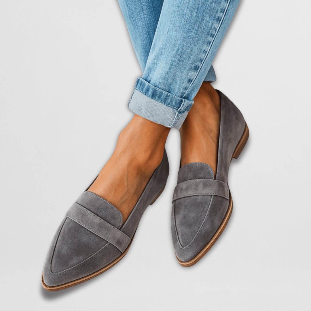 Fia™ Elegant Suede Pointed-Toe Loafers