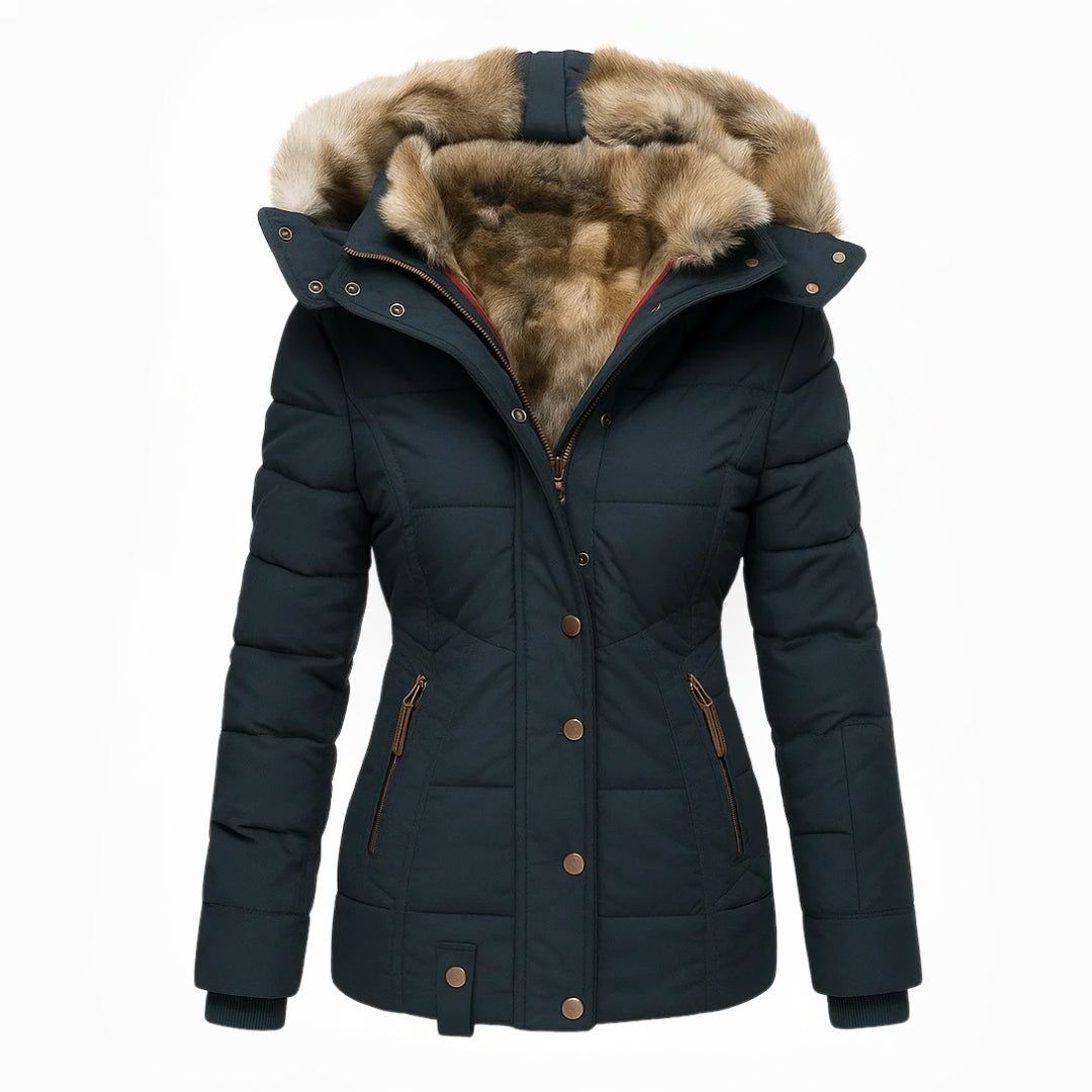 Women’s Hooded Insulated Quilted Winter Coat