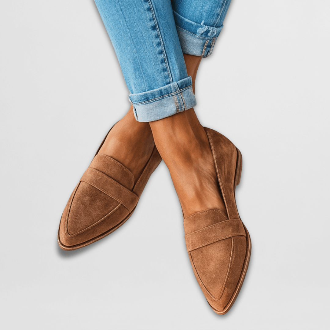 Fia™ Elegant Suede Pointed-Toe Loafers