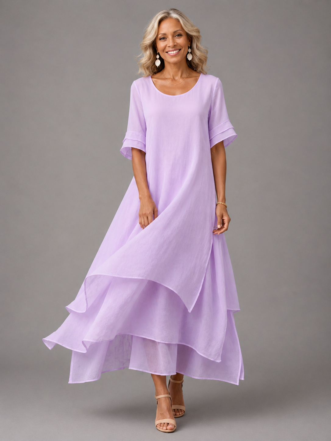 Olive Flowing Grace Maxi Dress