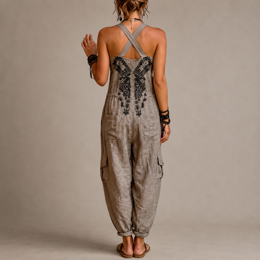 Frances Bohemian Embroidered Jumpsuit