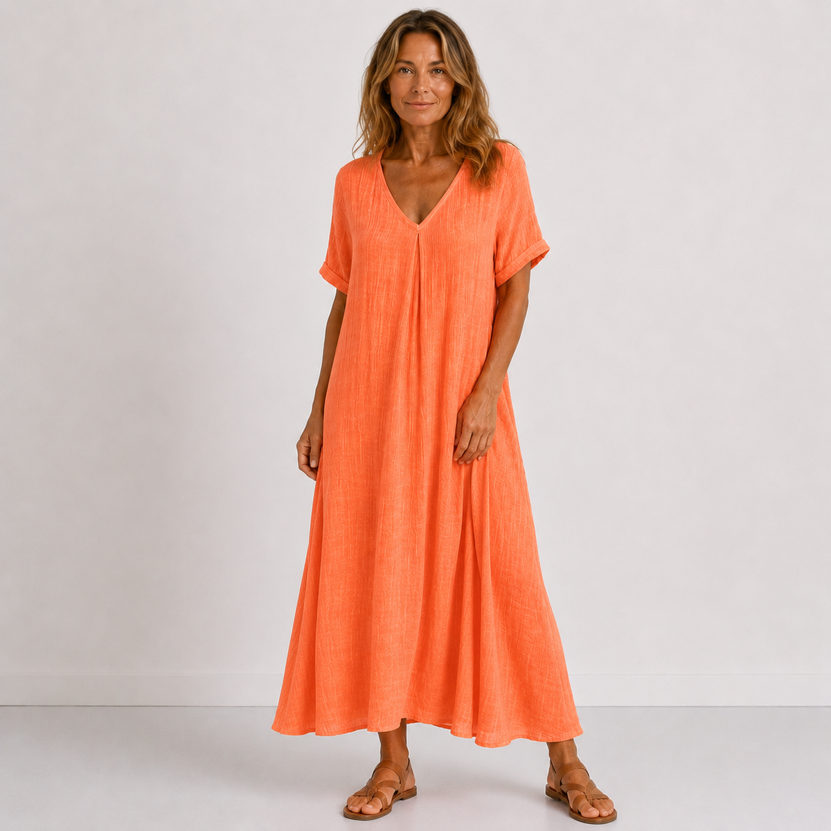 Giuliana Elegant Flowing Maxi Dress