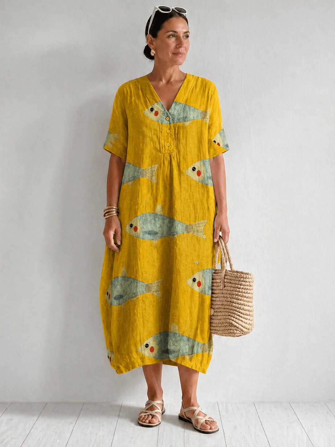 Women’s Abstract Print Casual Dress