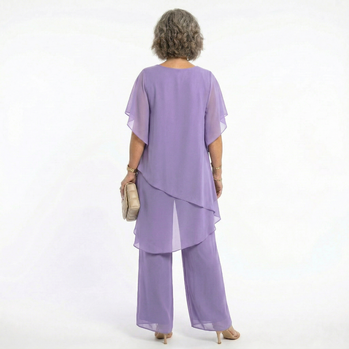 Arabella Tiered Tunic & Wide-Leg Trouser Set