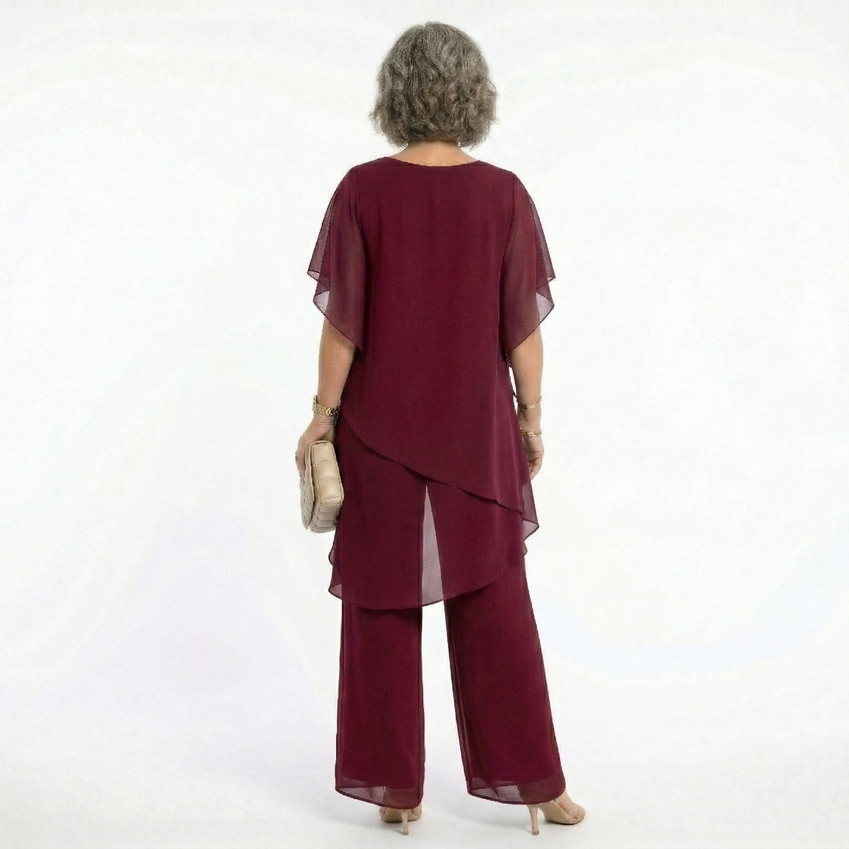 Arabella Tiered Tunic & Wide-Leg Trouser Set