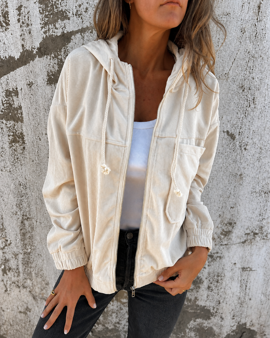 Women’s Corduroy Hooded Jacket