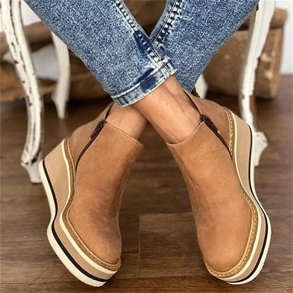 Kamala Casual Wedge Ankle Boots