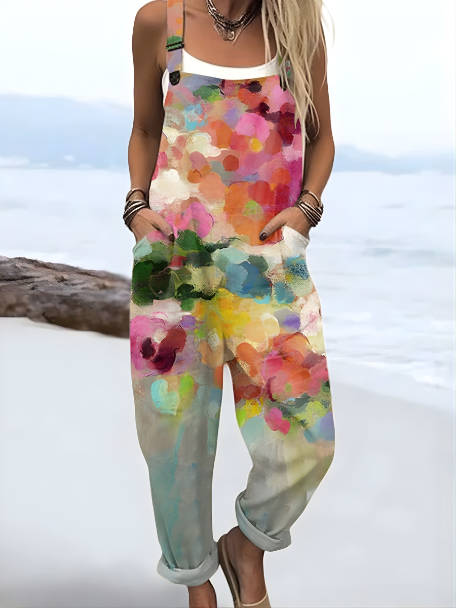 Laura - Artistic Bloom Jumpsuit