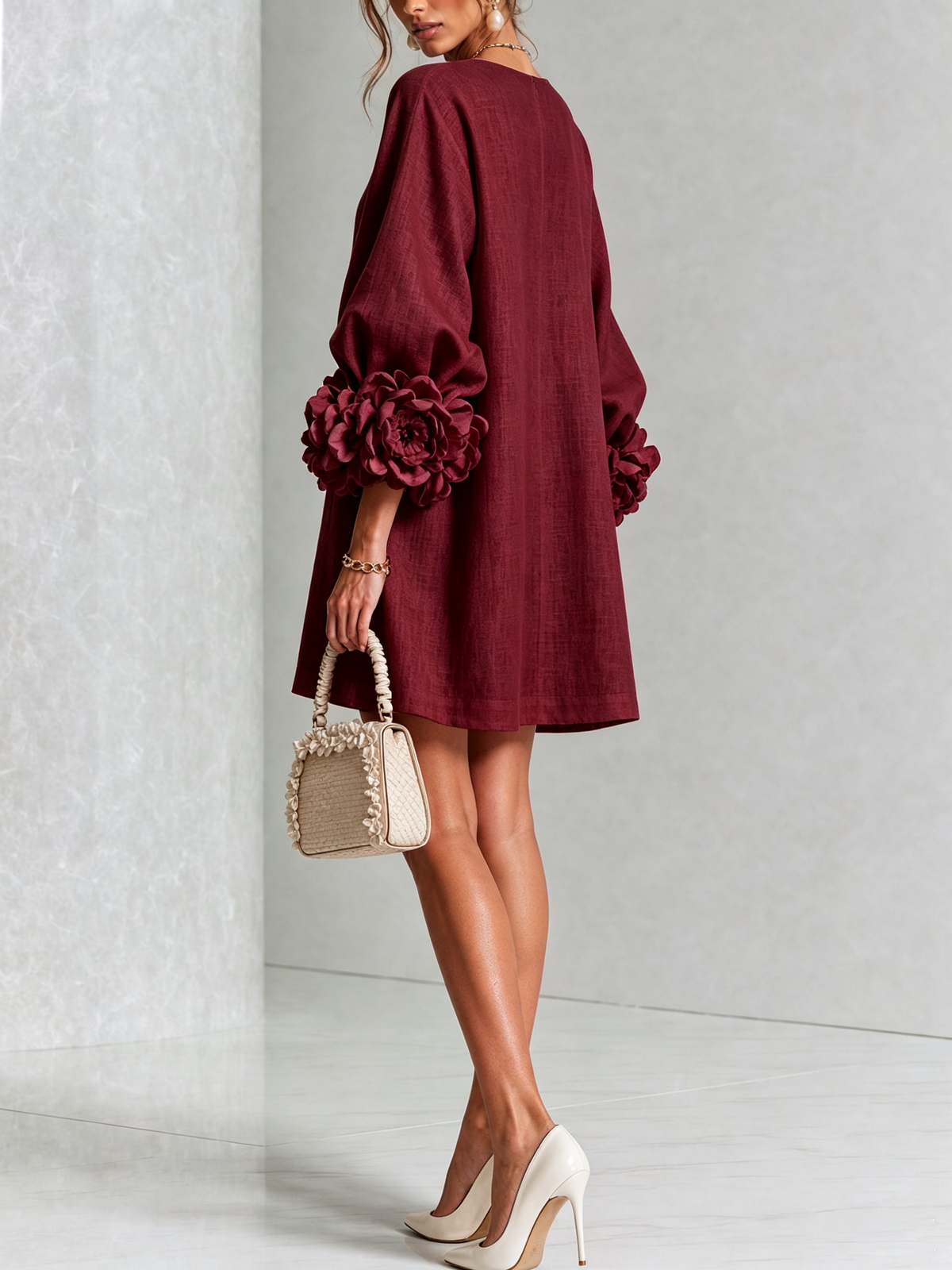 Julianna Elegant Button-Down Mini Dress