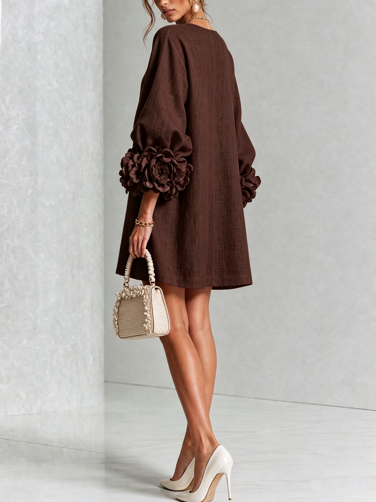 Julianna Elegant Button-Down Mini Dress