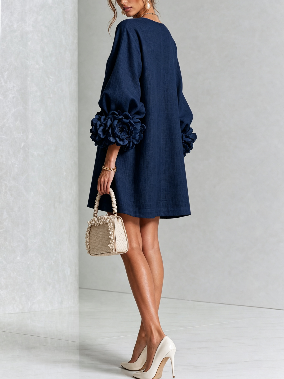 Julianna Elegant Button-Down Mini Dress