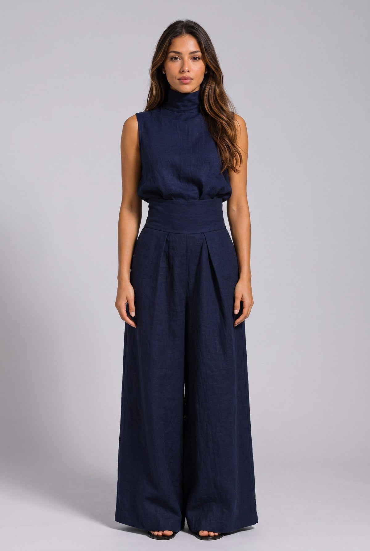 Aleia Linen Blend Two-Piece Set
