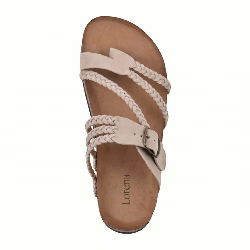 Leah Braided Cork Comfort Sandals